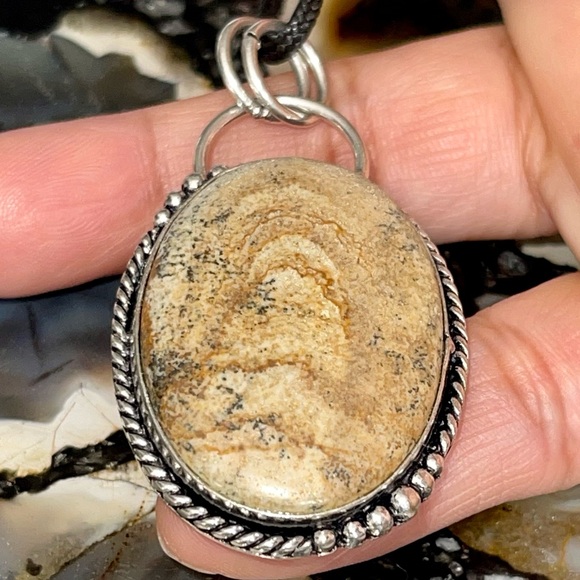 Picture Jasper Pendant 2 1/4” - Picture 5 of 17